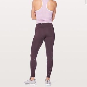 Lululemon Fast as Fleece 28” size 6 in burgundy